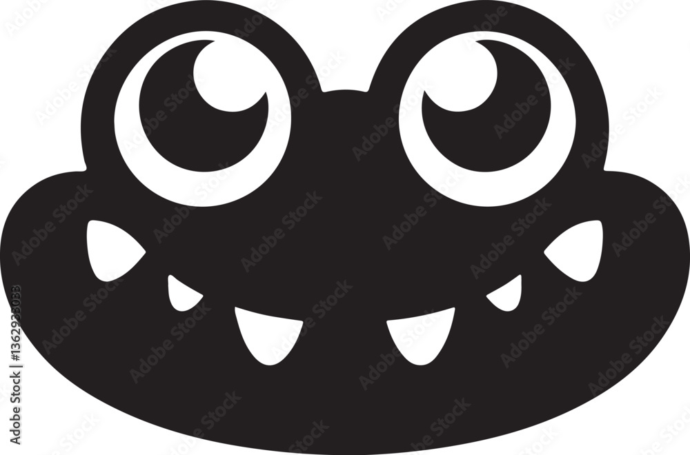 black and white cartoon monster black and white cartoon monster