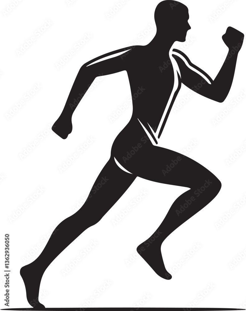 running man silhouette running man silhouette
