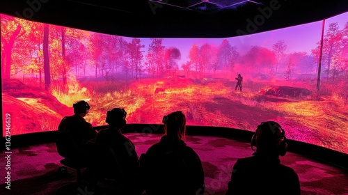Immersive wildfire simulation training.