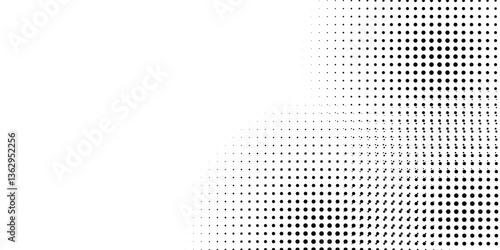 Set of black halftone dots background. dots style