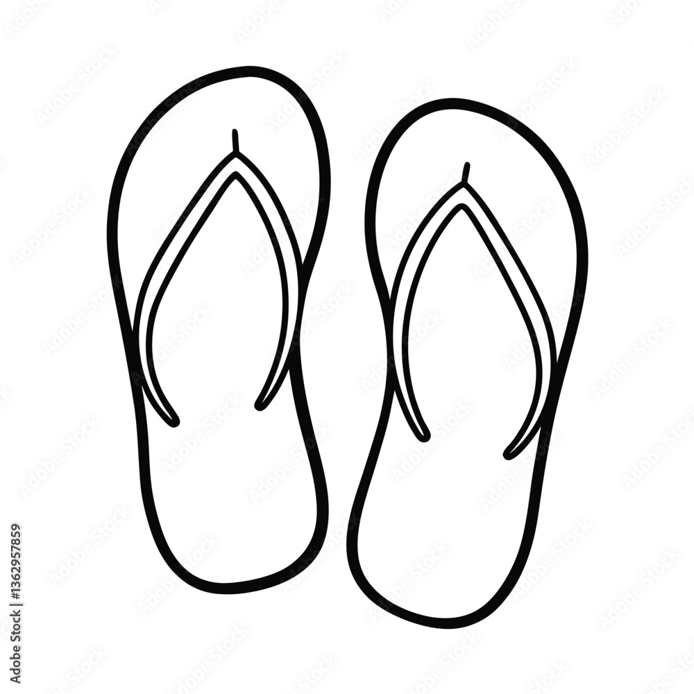 a pair of simple flip flops with thin straps, a pair of simple flip flops with thin straps,