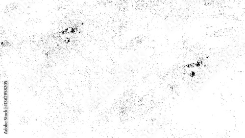 Rough black and white texture vector. Distressed overlay texture. Grunge background. Abstract textured effect. Vector Illustration. Black isolated on white background. 