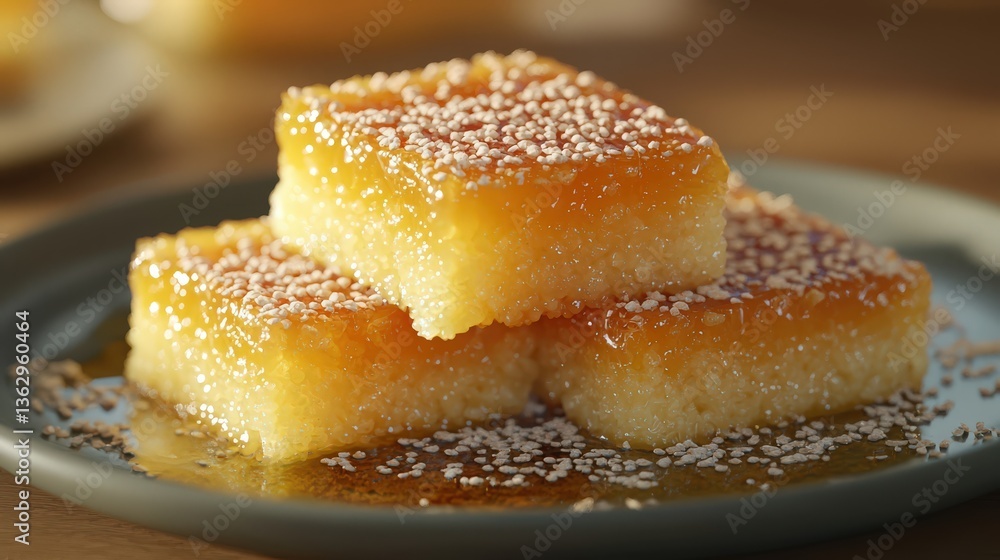 egyptian basbousa with semolina egyptian basbousa with semolina