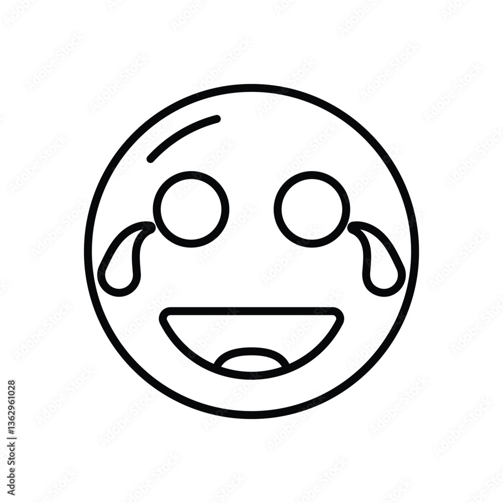 Obraz premium Laughing Vector icon