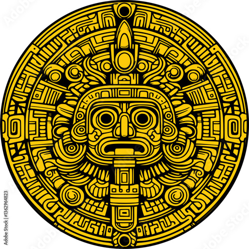 mayan tattoo ornament, mayan ornament vector art