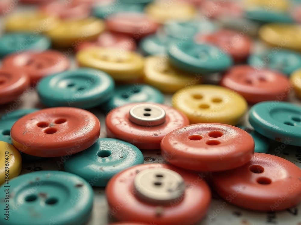 knitting Collection of buttons. Soft focus, blurry scene. Background for needlework. knitting Collection of buttons. Soft focus, blurry scene. Background for needlework.