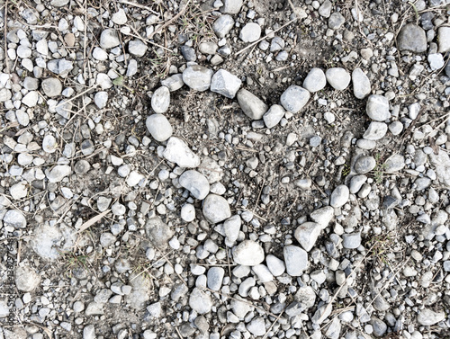 Wallpaper Mural Herzform aus Steinen Torontodigital.ca