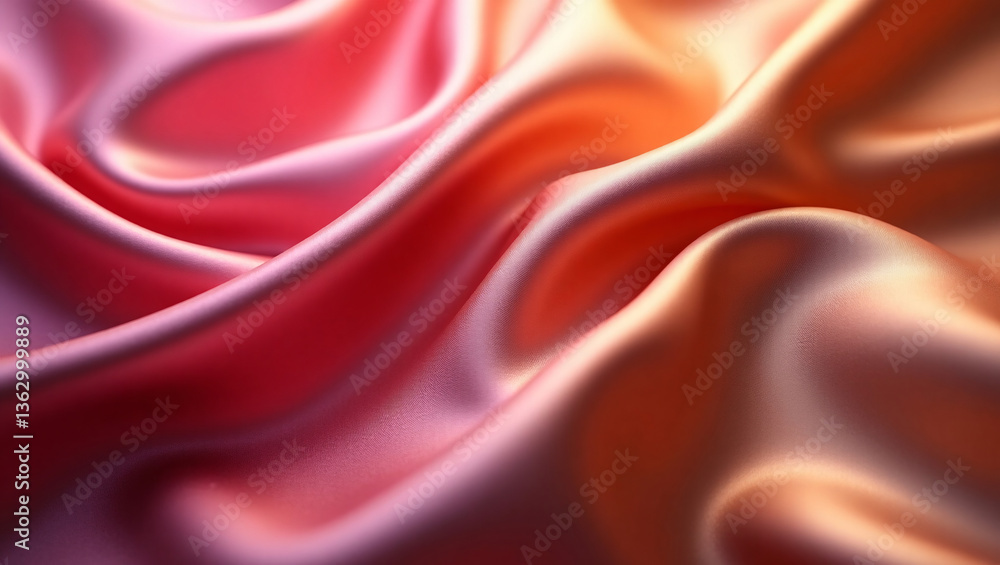 Obraz premium Draped Satin Fabric with Soft Folds