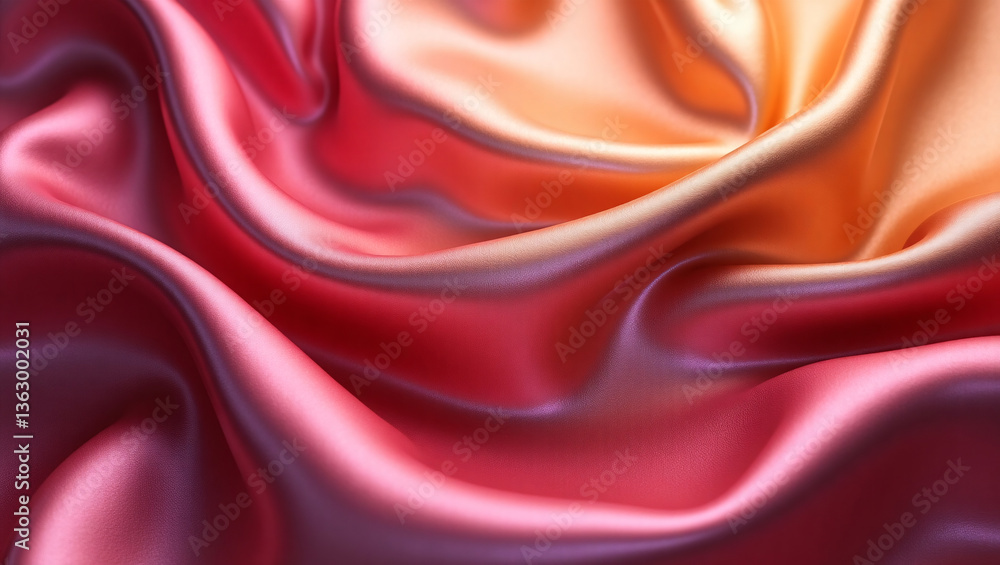 Obraz premium Draped Satin Fabric with Soft Folds