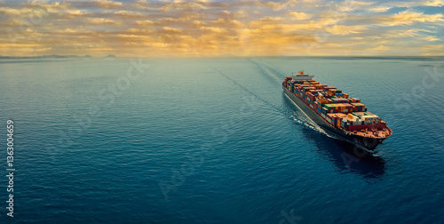 Global business import export logistic freight shipping transportation international

