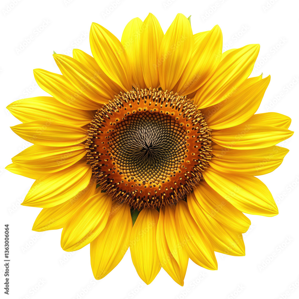 Fototapeta premium Vibrant sunflower in full bloom (1)