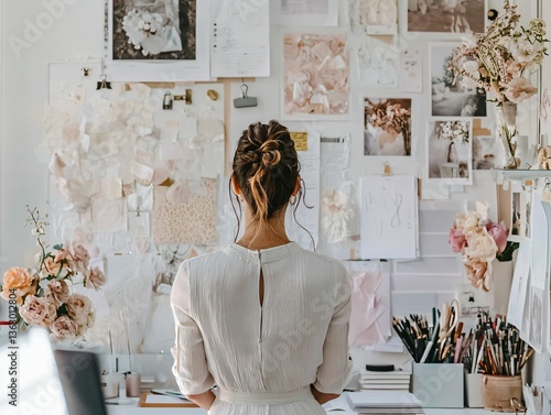 Woman at Design Wall