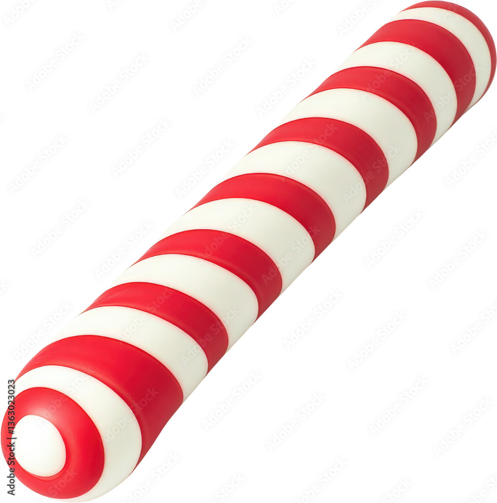 Obraz premium Red White Candy Cane Striped Design Festive Sweet Treat Holiday Object