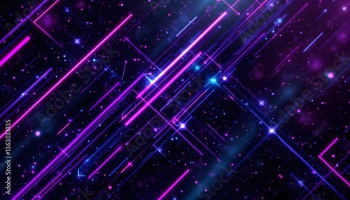 A dynamic and visually striking abstract background featuring sharp geometric lines intersecting and overlapping in a futuristic and innovative design element.