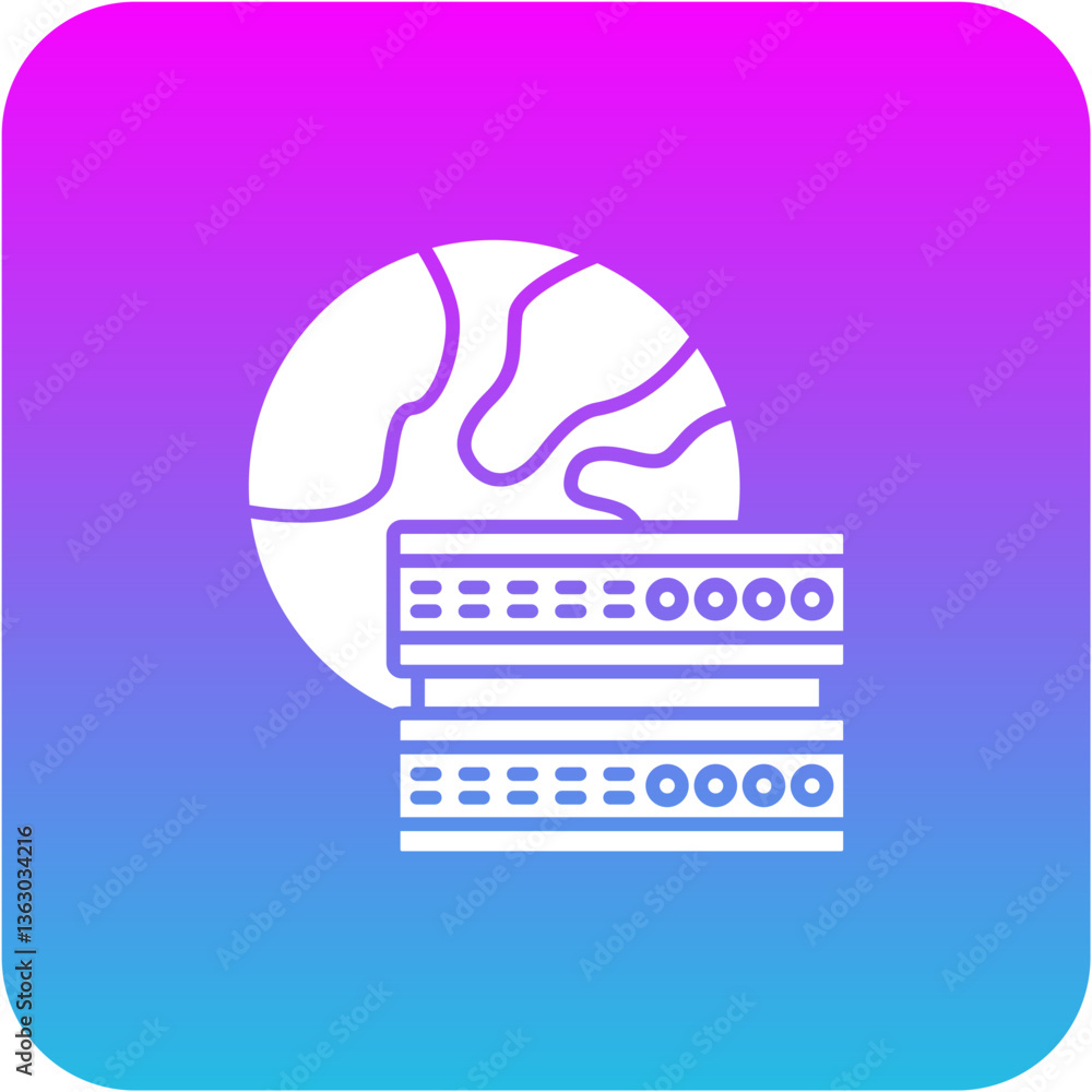 Obraz premium Global server Icon