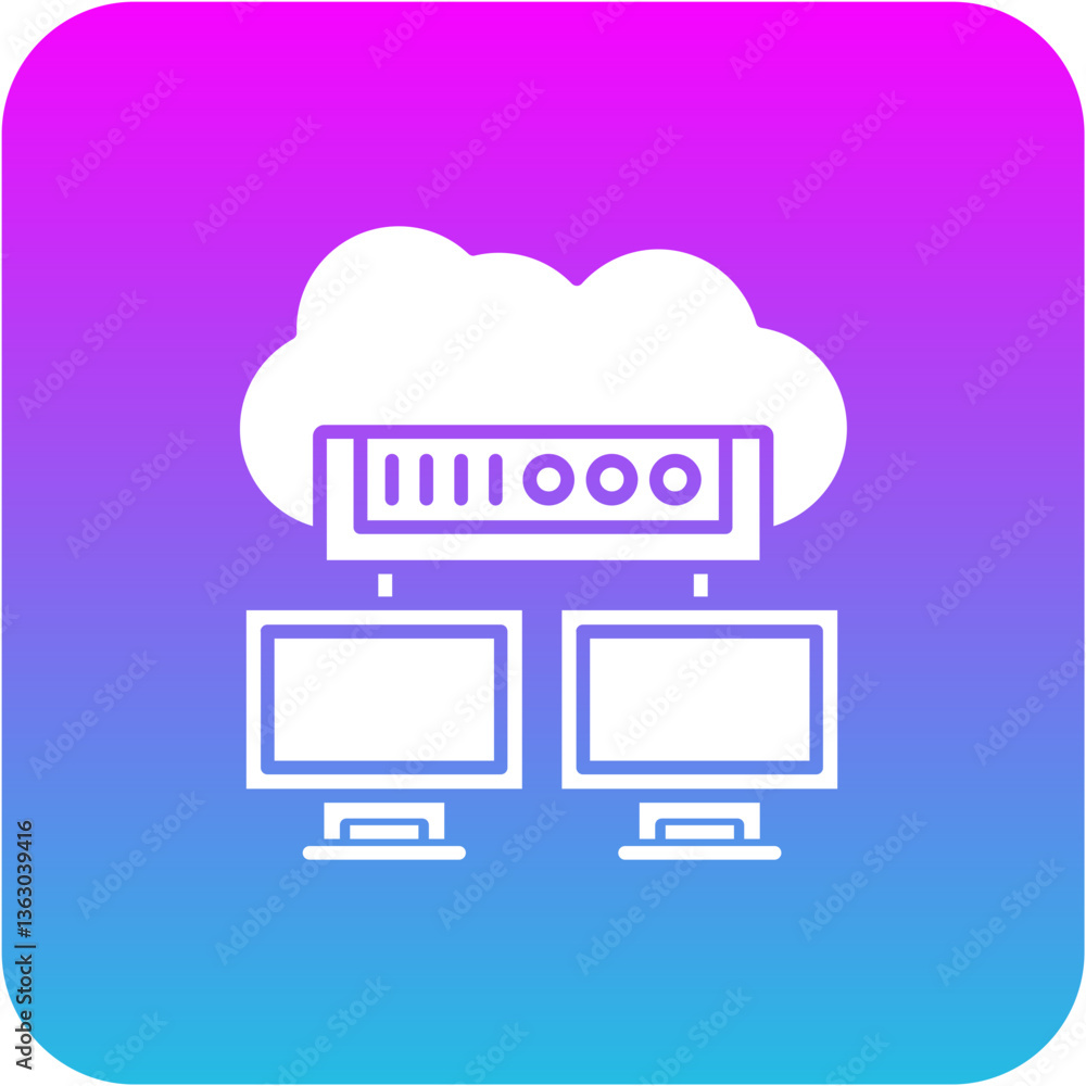 Cloud network Icon Cloud network Icon