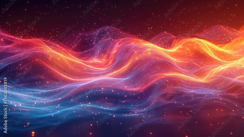 A stunning abstract representation of neon waves flowing through light and vibrant colors. This visually captivating image inspires creativity and imagination. A stunning abstract representation of neon waves flowing through light and vibrant colors. This visually captivating image inspires creativity and imagination.