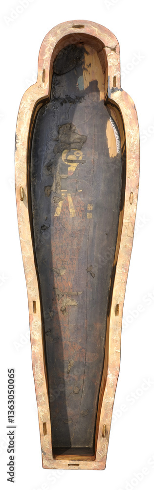 Ankh Khonsu mummy shrine historic artifact Egypt pharaoh inner view