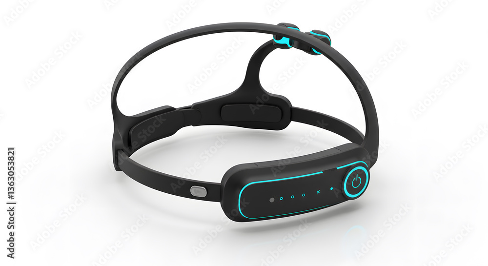 Brainwave Headset: High-tech brainwave sensing headset, a cutting-edge device designed for precise brain activity monitoring and analysis. Brainwave Headset: High-tech brainwave sensing headset, a cutting-edge device designed for precise brain activity monitoring and analysis.