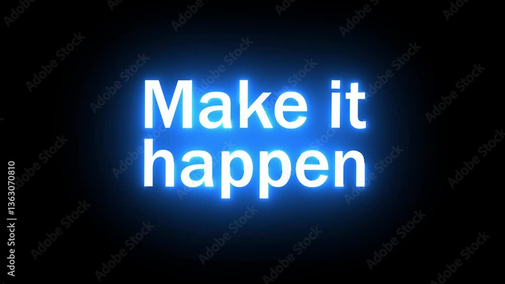 red neon video animation make it happenBy Michal Hubka. Make It Happen. Neon Text Animation. Motivational Quote red neon video animation make it happenBy Michal Hubka. Make It Happen. Neon Text Animation. Motivational Quote