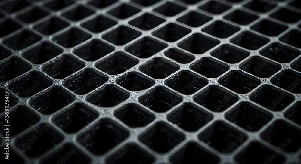 Abstract Grid Pattern: A close-up shot highlighting an intricate geometric grid pattern, showcasing its texture and design. A modern and captivating image. Abstract Grid Pattern: A close-up shot highlighting an intricate geometric grid pattern, showcasing its texture and design. A modern and captivating image.