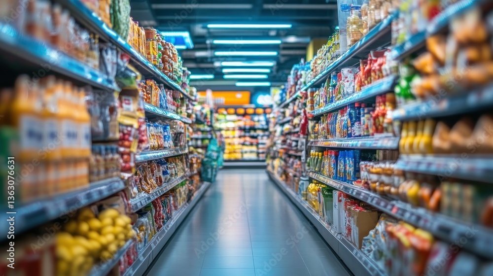 Aisle of Abundance, Grocery Store Interior Aisle of Abundance, Grocery Store Interior