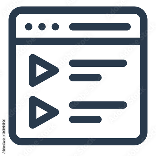 Podcast Playlist with Play Buttons and Text Interface