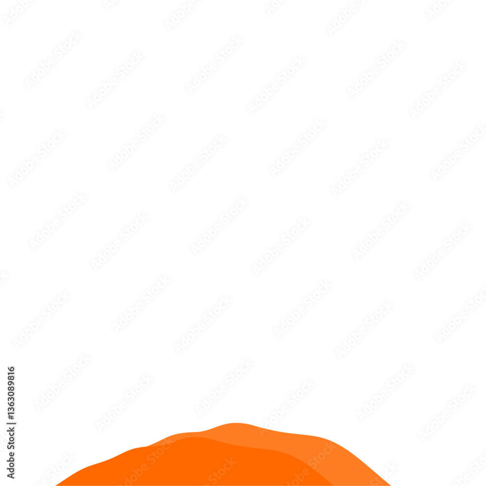 Obraz premium Orange Mountain Illustration