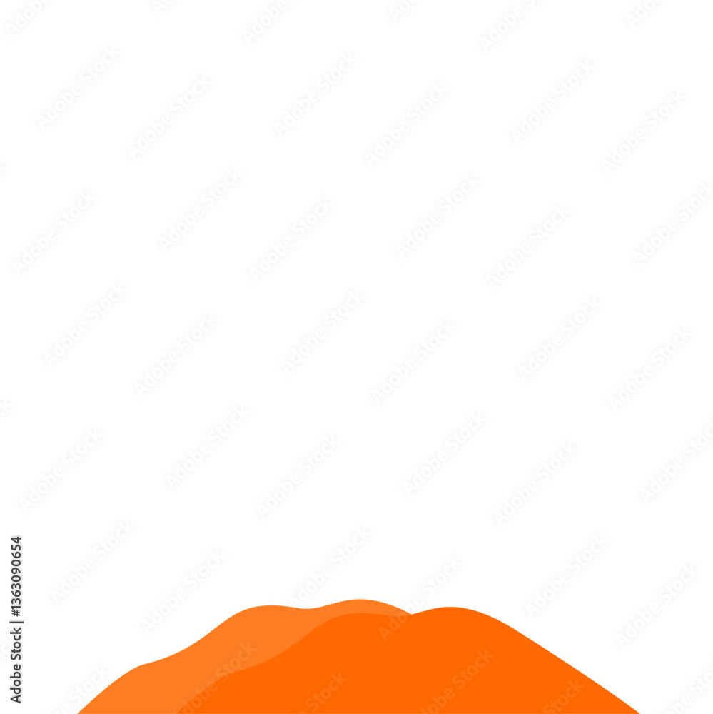 Obraz premium Orange Mountain Illustration