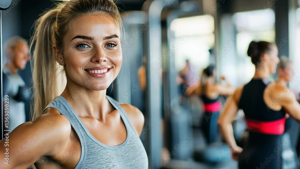 Group of Athletes Training in Gym for Better Lifestyle and Fitness Generative AI Group of Athletes Training in Gym for Better Lifestyle and Fitness Generative AI