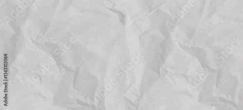 

The texture of white paper is crumpled Background Old vintage page Hardboard with copy space for text.