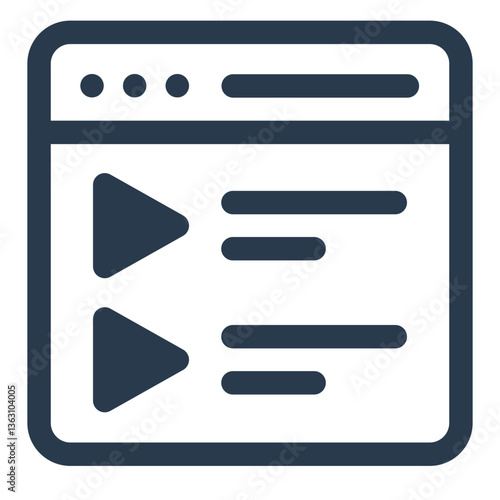 Podcast Playlist with Play Buttons and Text Interface