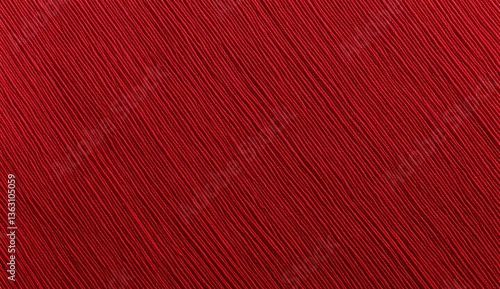 rough red linen kraft paper texture slanted striped fabric textile woolen cloth close up abstract spring festival background.