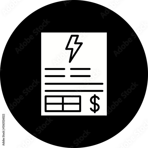 Electricity bill Icon