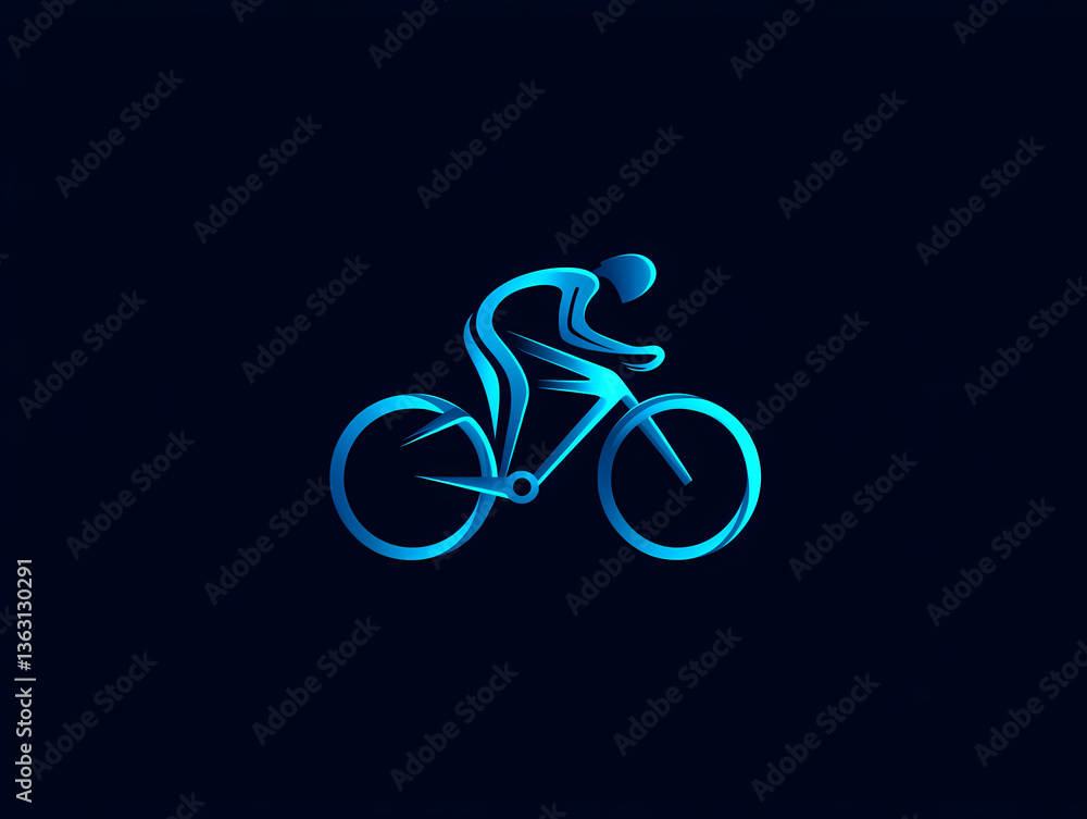 Bicycle minimalist vector logo design Bicycle minimalist vector logo design