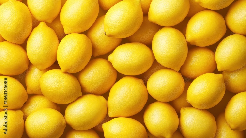 Fresh yellow lemons top view Fresh yellow lemons top view