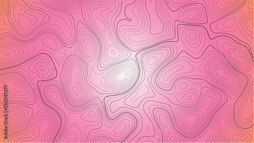 horizontal, topography, abstract, curve, map, no people, illustration, outline, textured, modern, geometric shape, pattern, relief map, cartography, concepts, geometry, land, striped, color image, cop