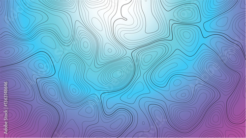 horizontal, topography, abstract, curve, map, no people, illustration, outline, textured, modern, geometric shape, pattern, relief map, cartography, concepts, geometry, land, striped, color image, cop