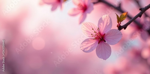 Wallpaper Mural Pure and untouched cherry blossom floats gently, delicate, cherry blossom Torontodigital.ca