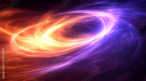 Wallpaper Mural Fiery Purple Cosmic Swirl. Torontodigital.ca