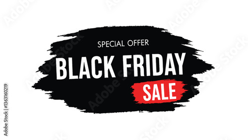 Black Friday Sale Announcement: A graphic announcing the annual Black Friday sale, a commercial offering with an artistic touch, and a special offer banner