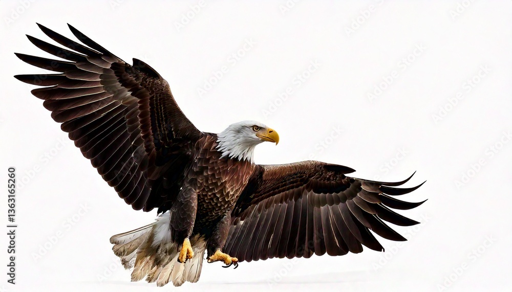 Bald eagle isolated on white background Bald eagle isolated on white background
