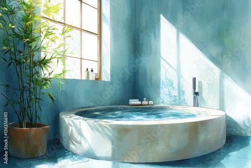 A calming illustration of a...