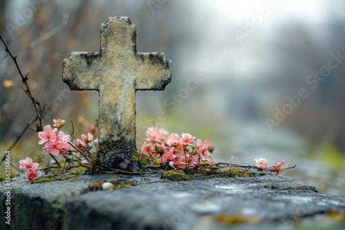 A cross symbolizing Easter,...
