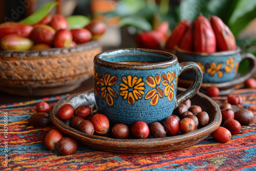 A cup of Chiapas coffee, ri...