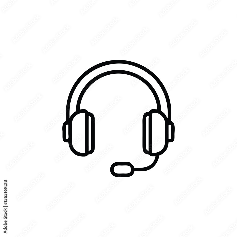 headphone icon isolated headphone icon isolated