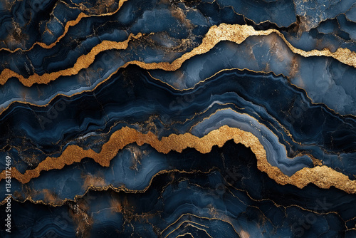 A luxurious blend of blue a...