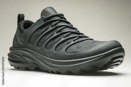 A shoe with a spring coil s...
