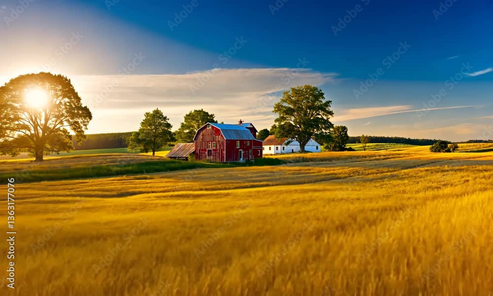 sunset in the countryside sunset in the countryside