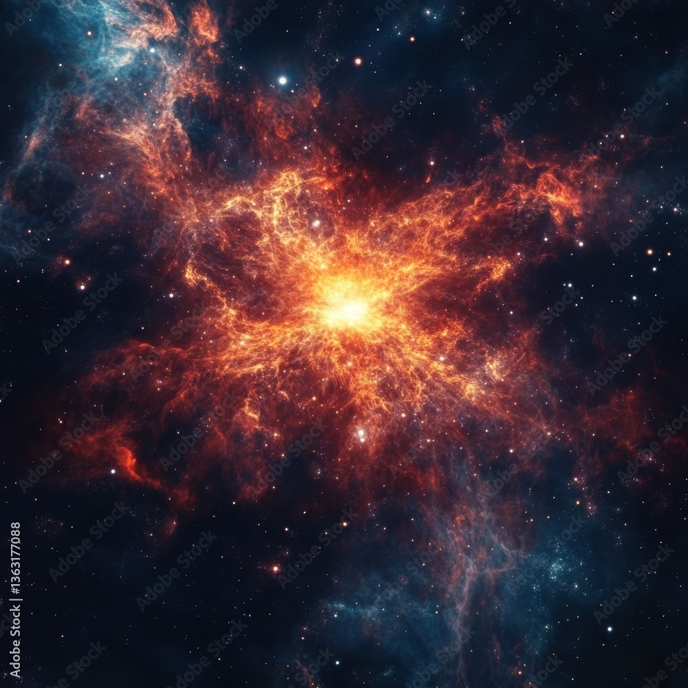 A star forming in a galaxy A star forming in a galaxy